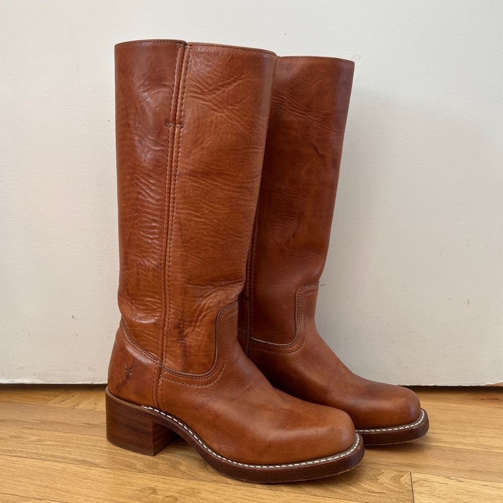 FRYE Campus 14L Boots Saddle Size 6.5